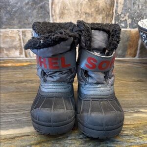Sorel Gray and Black Winter Boots
